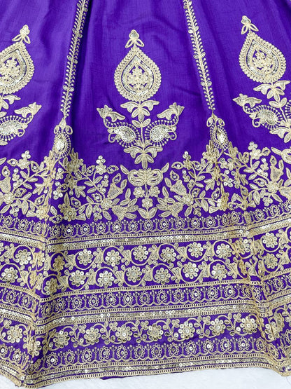 RangBhoomi Heavy Boutique Vichitra Silk Lehenga — Premium Designer Ensemble