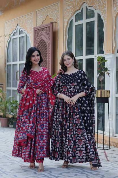 Premium Ready-Made Kurti with Pant & Dupatta Set