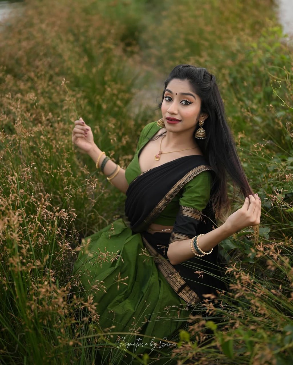 RangBhoomi Elegant South Indian Kanjivaram Silk Lehenga Ensemble with Zari Weaving and Georgette Dupatta