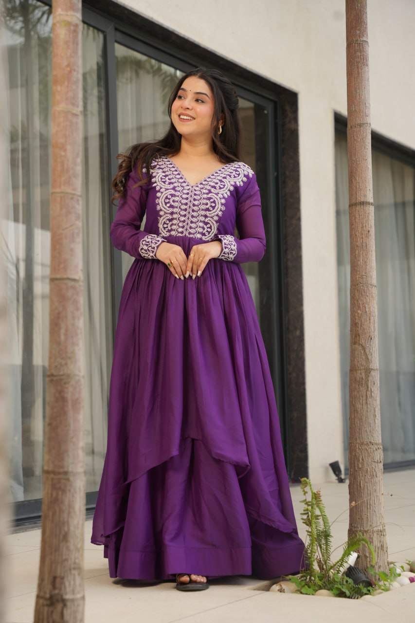 Double Flair Gown - Designer Gown Collection