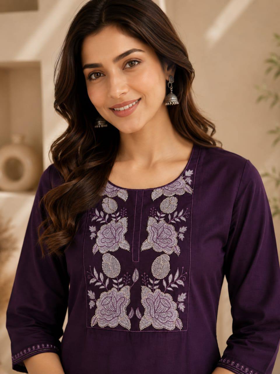 RangBhoomi Premium Cotton 60-60 Kurti & Plazo Set — Soft, Everyday Ethnic Wear