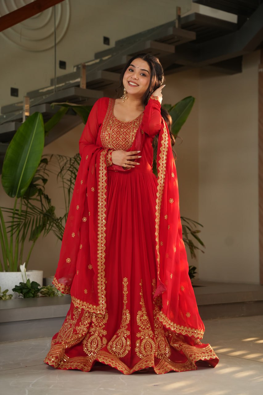 Elegant Designer Gown for Indian Celebrations