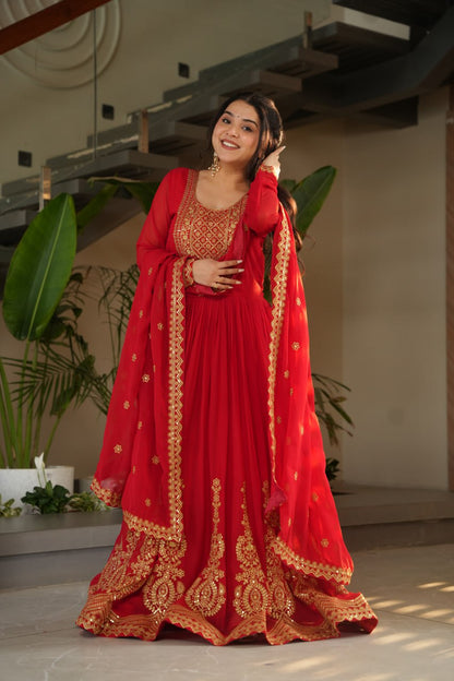 Elegant Designer Gown for Indian Celebrations