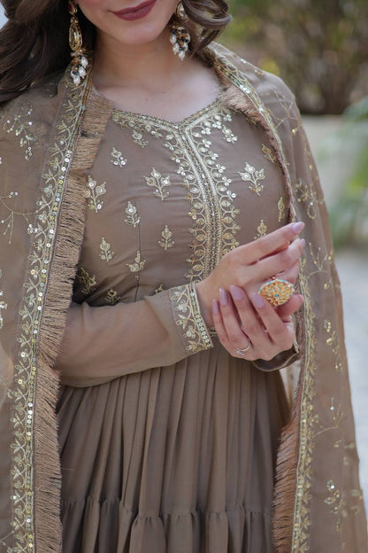 Full Flair Gown: Indian Wedding & Party Wear