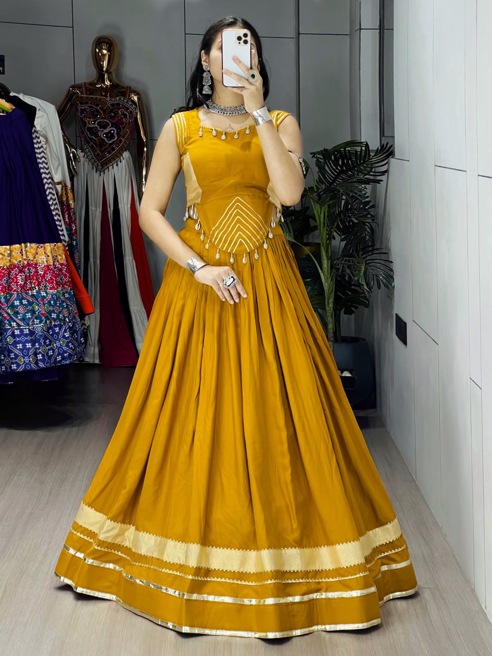 RangBhoomi Ethnic Women Lehenga with Fancy Top — Festive Navratri & Dandiya Set