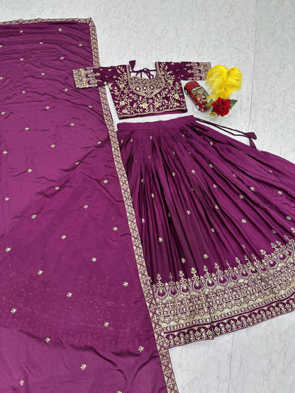 RangBhoomi New Festival Lehenga Choli with Heavy Embroidery and Sequence Work