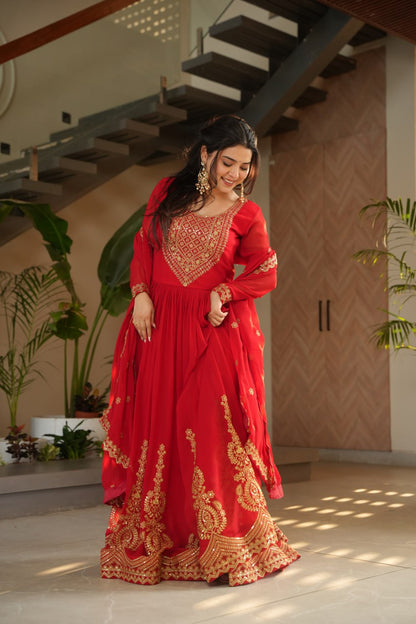 Elegant Designer Gown for Indian Celebrations