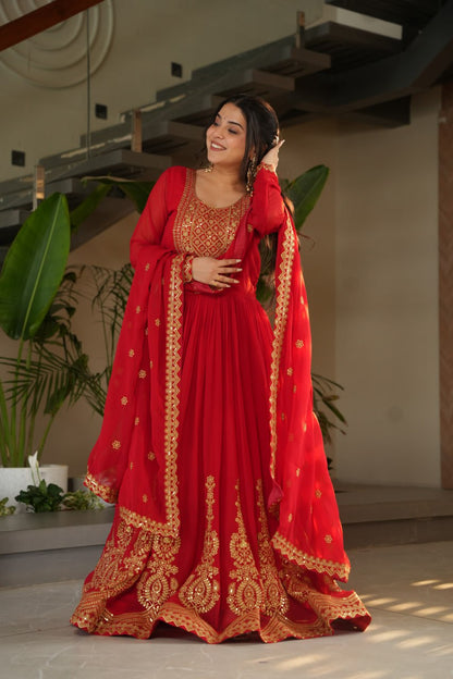 Elegant Designer Gown for Indian Celebrations