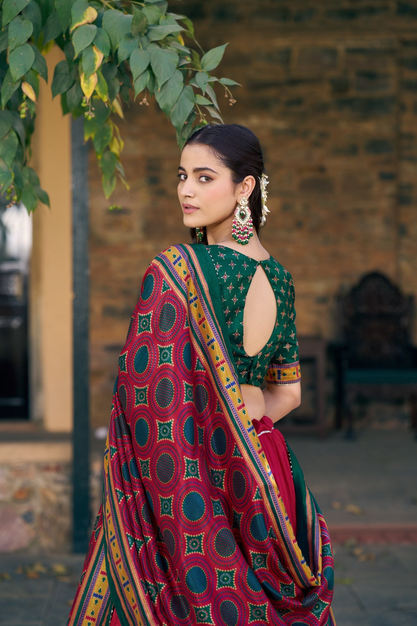 Elegant Tasar Silk Lehenga Choli Set for Festive Celebrations
