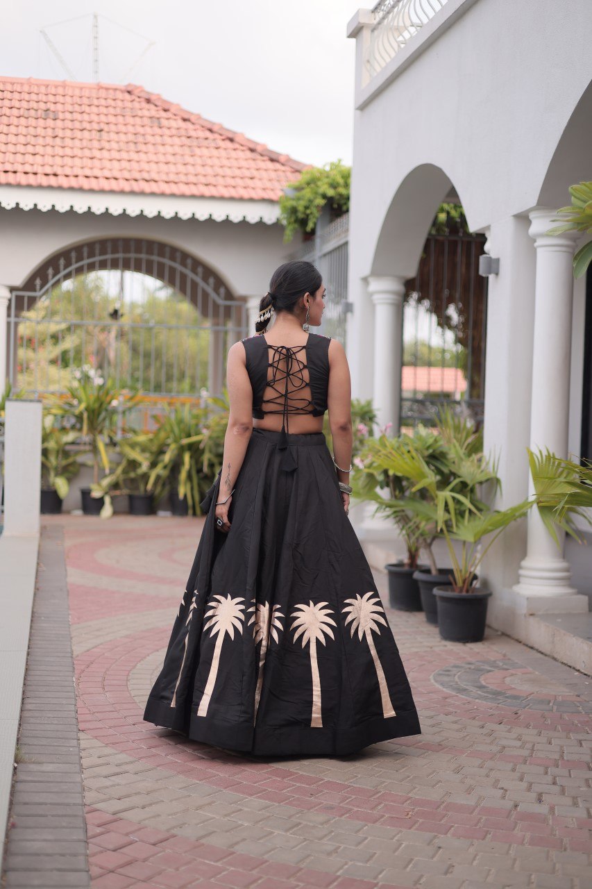 RangBhoomi Navratri Lehenga Choli Collection 2026 — Roman Fabric with Kutchi Embroidery