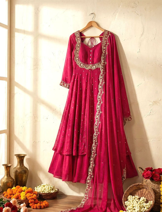 Elegant Skirt and Cape Ensemble for Modern and Traditional Fashion