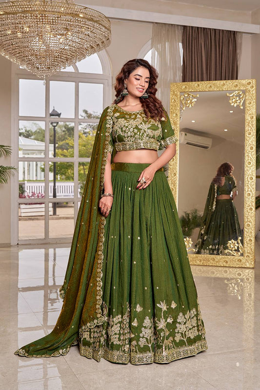 RangBhoomi Exclusive Wedding Collection Elegant Embroidered Lehenga Choli Set