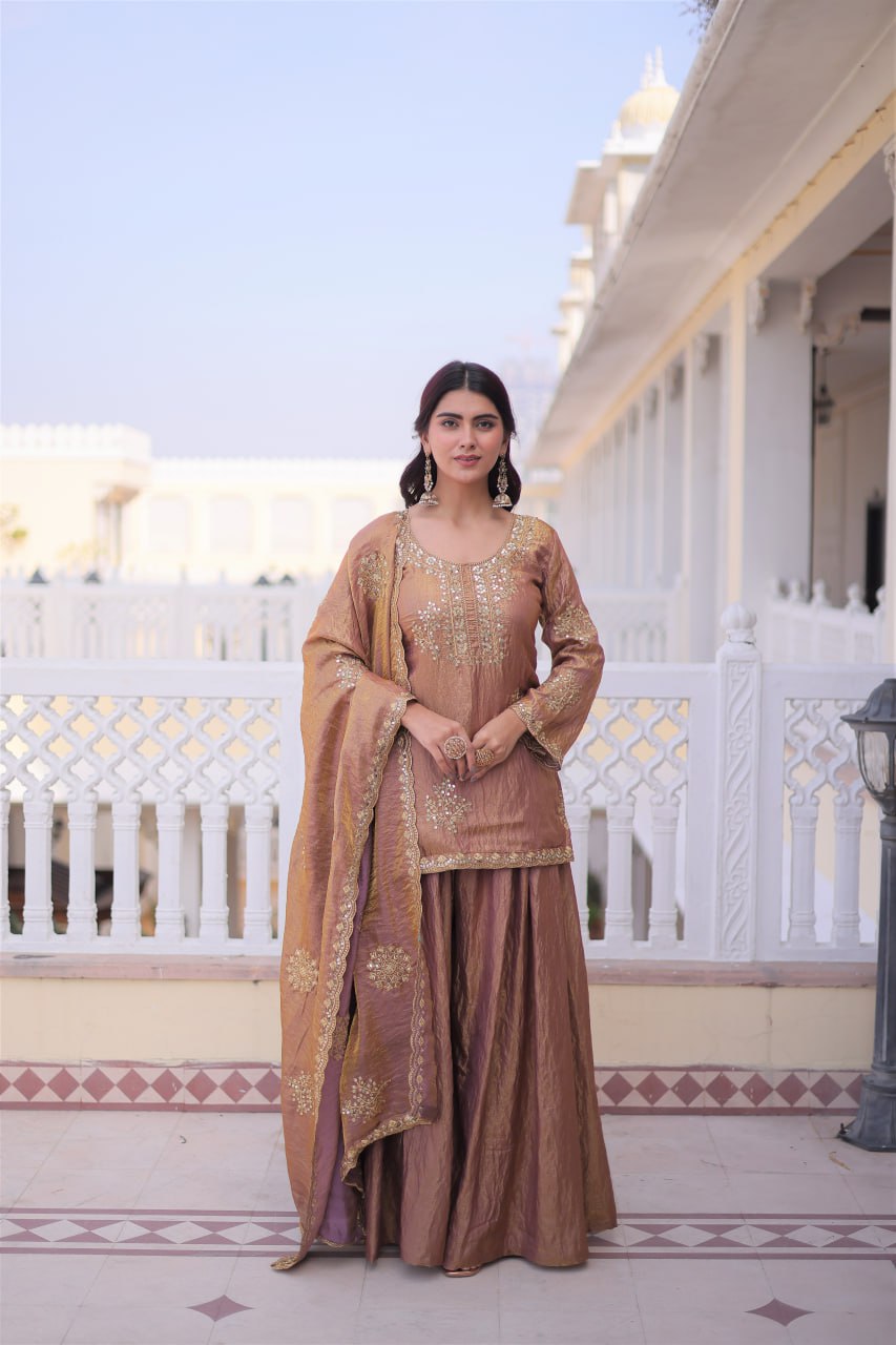 RangBhoomi Premium Designer Ready-to-Wear Top, Sharara, and Dupatta Collection 2026