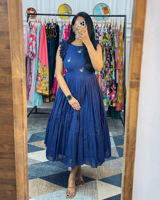 Pleated Midi