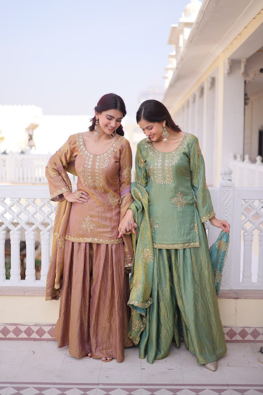 RangBhoomi Premium Designer Ready-to-Wear Top, Sharara, and Dupatta Collection 2026