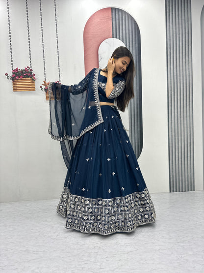 Exclusive Wedding Special Lehenga Choli by Tapi Creation – Elegant Fox Georgette Ensemble