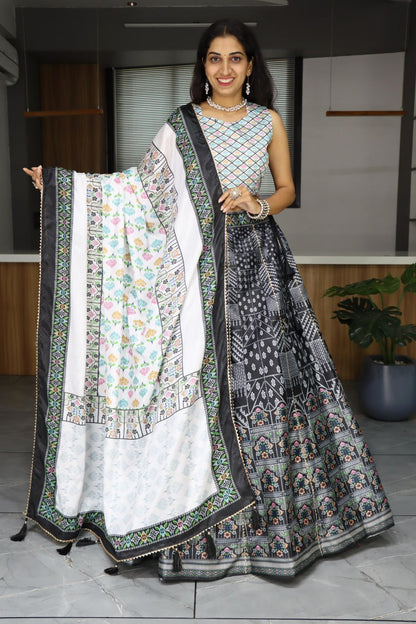 RangBhoomi Exclusive Printed Lehenga Collection – Vibrant Floral and Geometric Ethnic Wear
