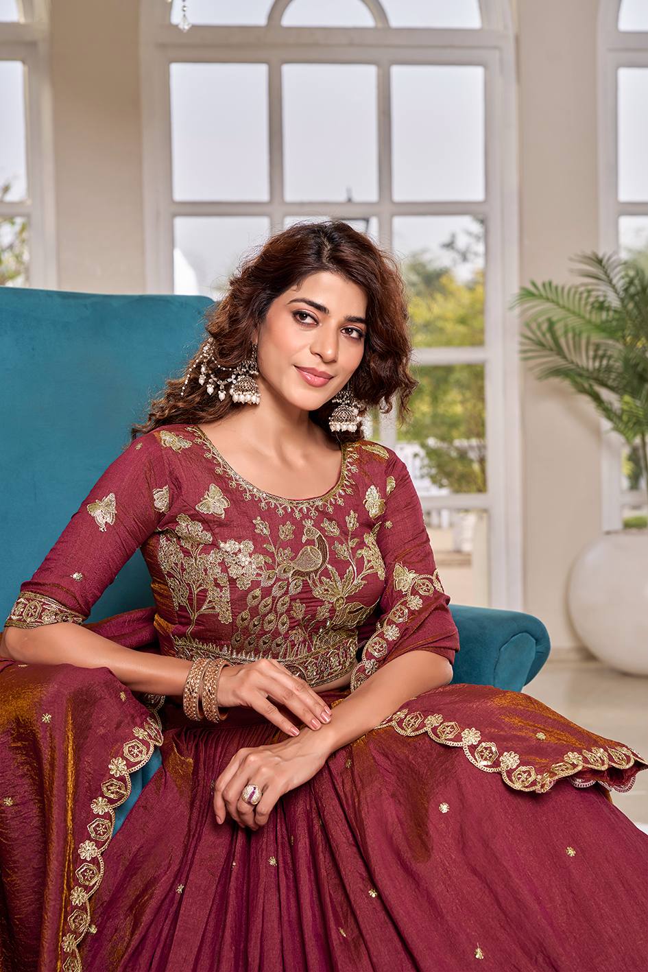 RangBhoomi Exclusive Wedding Collection Elegant Embroidered Lehenga Choli Set