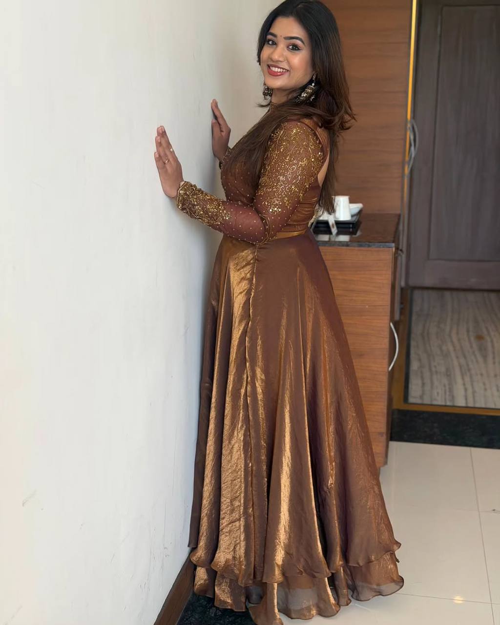 Soft Space Silk Sequined Embroidered Lehenga Choli – Elegant Traditional Festival Wear
