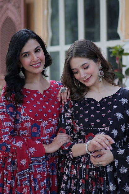 Premium Ready-Made Kurti with Pant & Dupatta Set