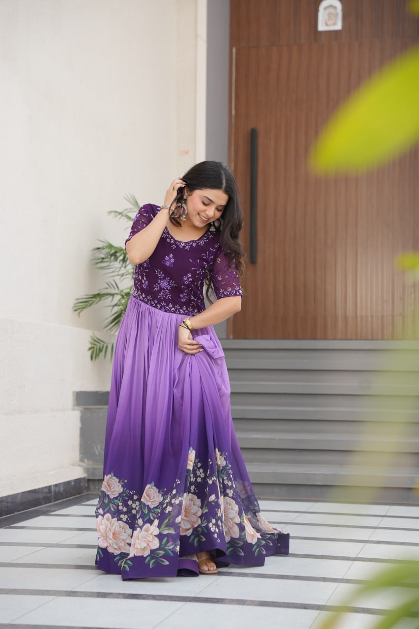Exquisite Floral Gown