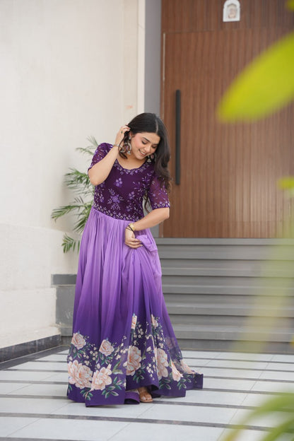 Exquisite Floral Gown