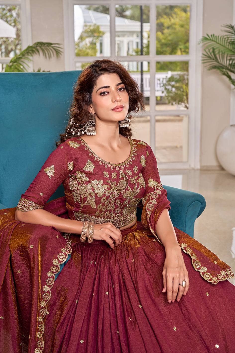 RangBhoomi Exclusive Wedding Collection Elegant Embroidered Lehenga Choli Set