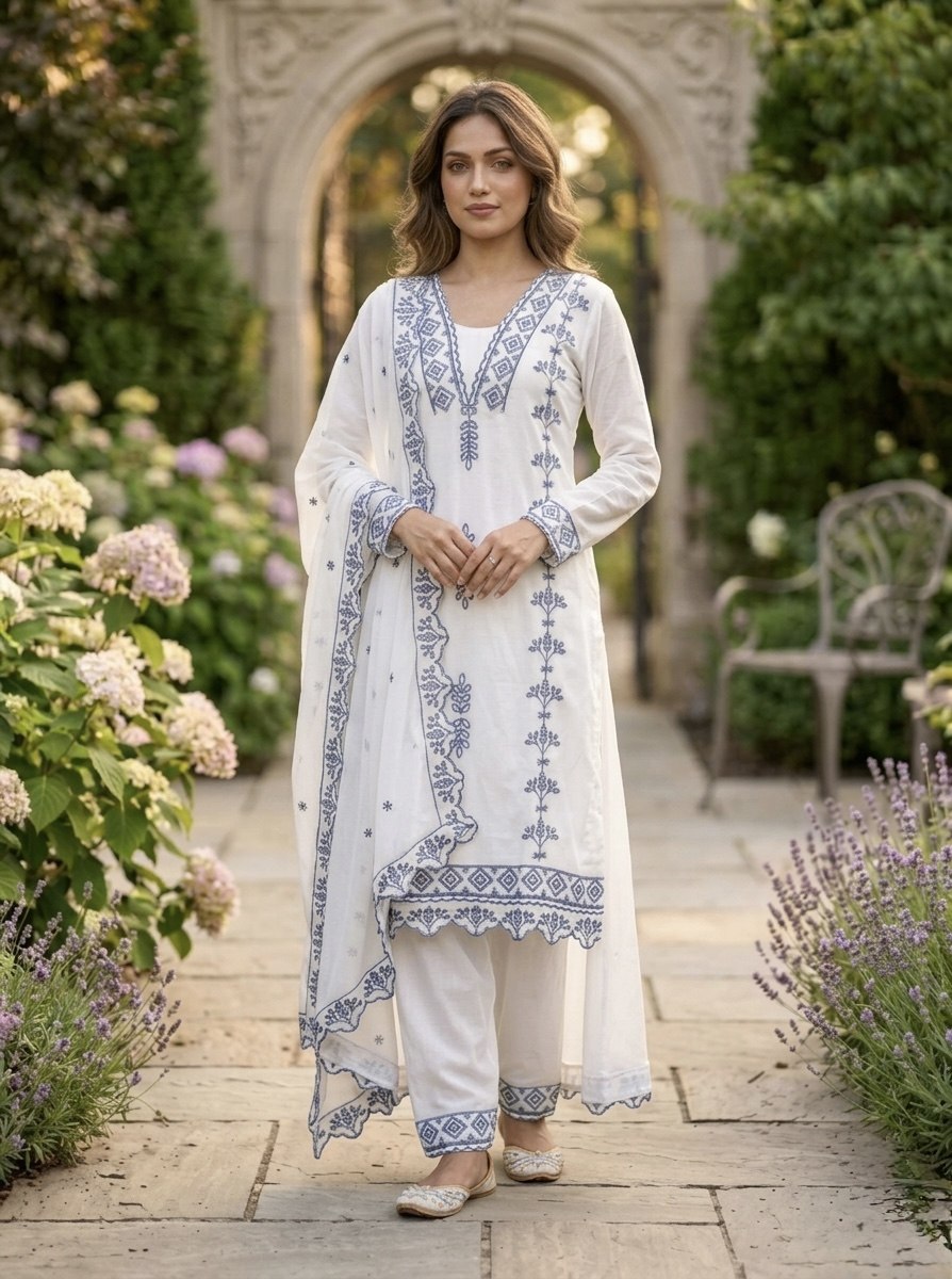 RangBhoomi Premium Ready-to-Wear Top, Bottom, and Dupatta Collection 2026 – Elegant 3-Piece Set