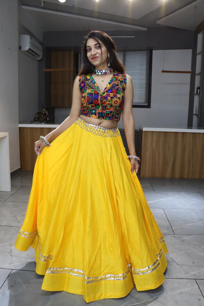 Ethnic Women's Rayon Cotton Lehenga Set – Elegant Traditional Festival Wear