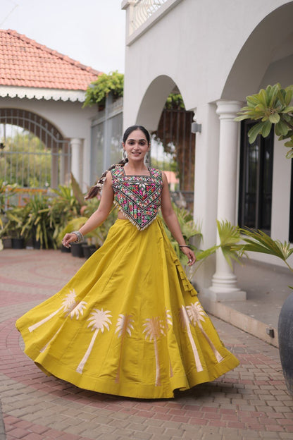 RangBhoomi Navratri Lehenga Choli Collection 2026 — Roman Fabric with Kutchi Embroidery