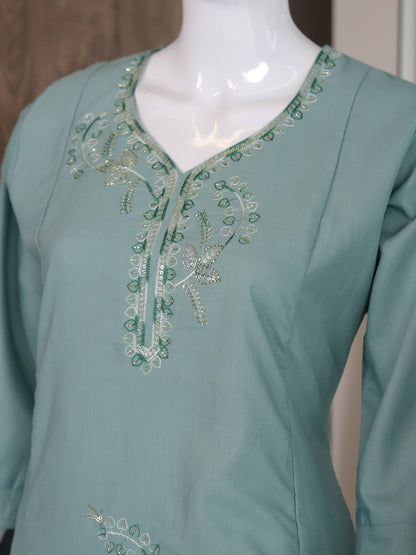 RangBhoomi Premium Cotton 60-60 Kurti & Plazo Set