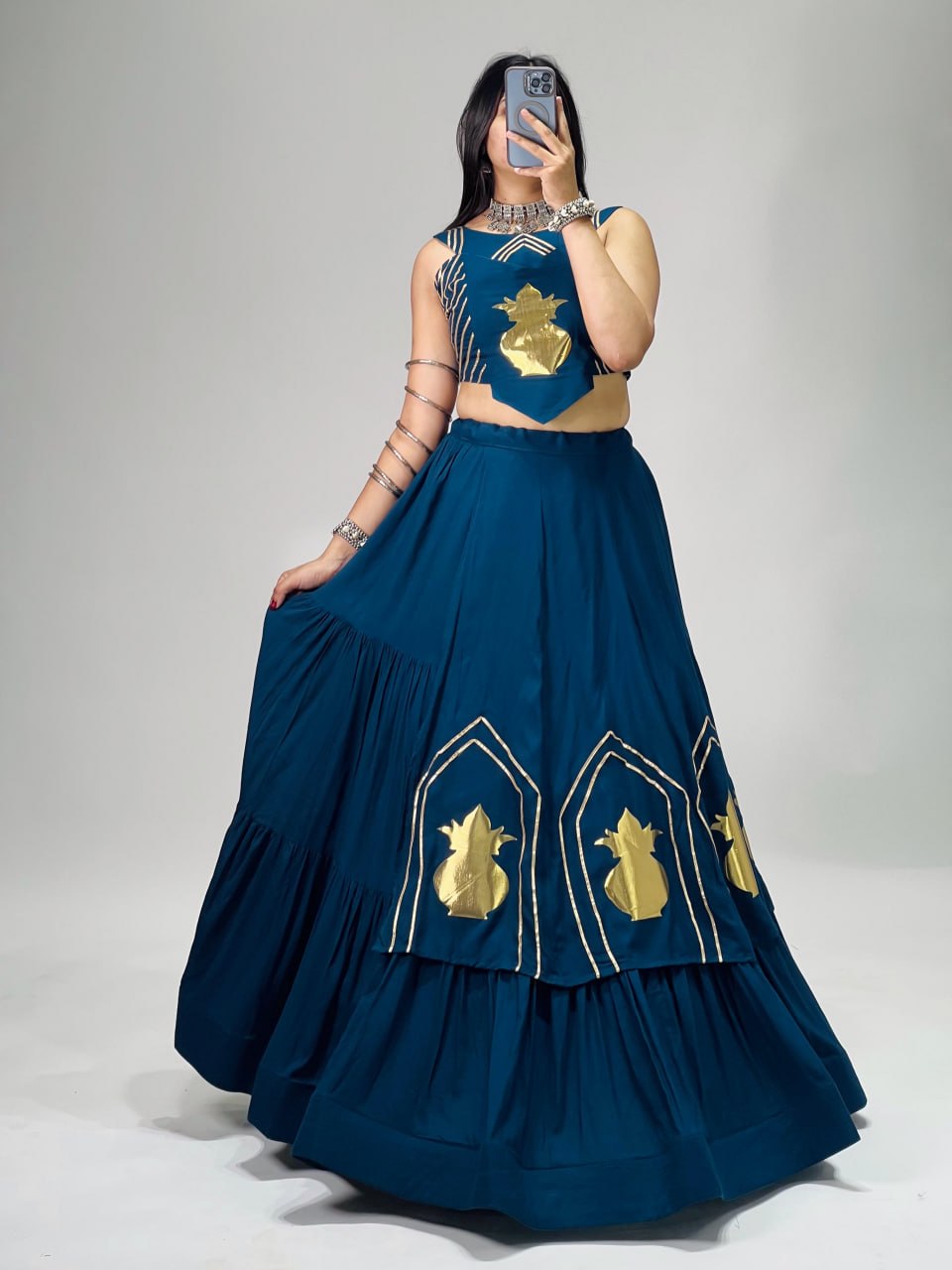 RangBhoomi CHITRA Ethnic Cotton Lehenga Set — Navratri Collection