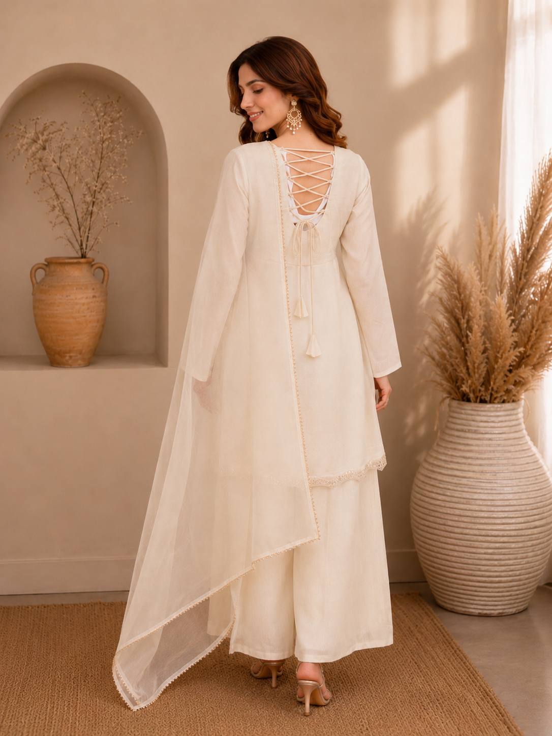 RangBhoomi Designer Indo-Western Festival Special Collection - Embroidered Zazu Silk Set