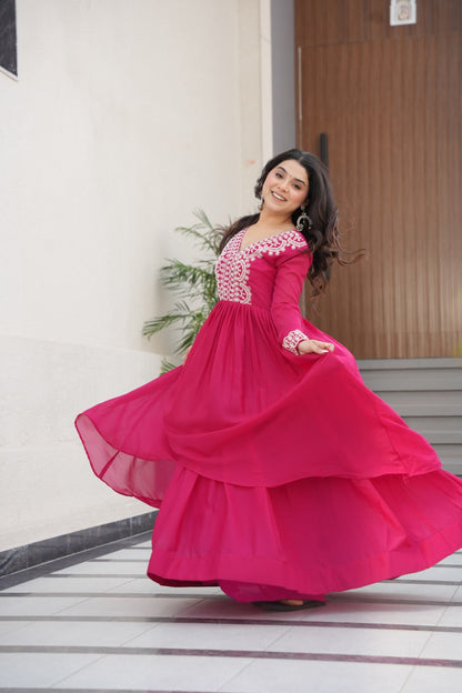Double Flair Gown - Designer Gown Collection