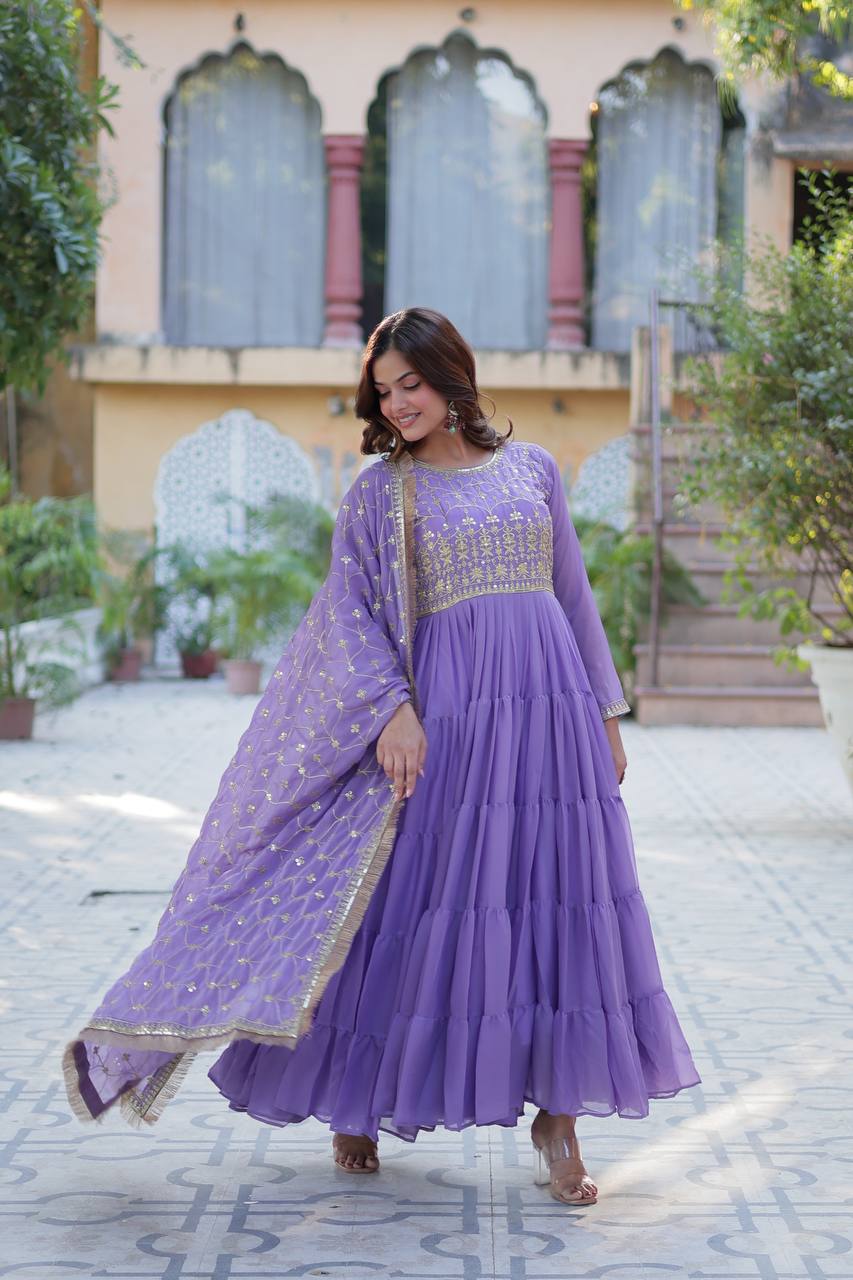 Full Flair Gown: Indian Wedding & Party Wear
