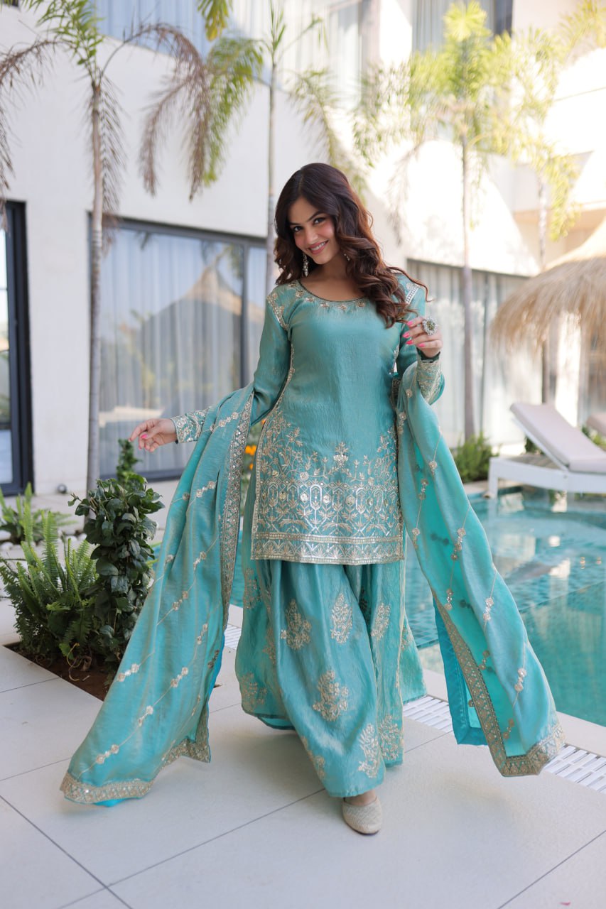 RangBhoomi Premium Designer Ready-to-Wear Top, Sharara, and Dupatta Collection 2026